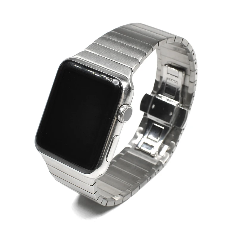 Ремешок для apple watch 44 мм 40 мм iwatch 42 мм 38 мм браслет из нержавеющей стали металлический ремешок для часов apple watch 5 4 3 2 1