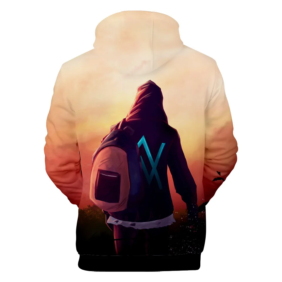 Стиль Alan Walker электронная музыка Tiancai Allen Walker сопутствующие товары осенняя одежда 3D цветная печать Толстовка