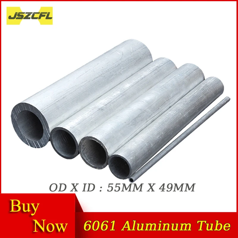 

1 шт., алюминиевая трубка 6061 T6, внешний диаметр 55 мм, внутренний диаметр 49 мм, алюминиевый полый стержень из сплава, длина 500 мм