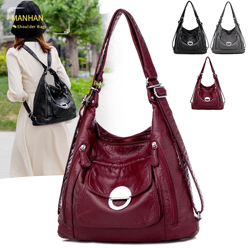

Luxury Handbags Women Bags Designer High Quality Soft Leather Handbags Casual Tote Bag Sac Shoulder Bags for Women 2021 New