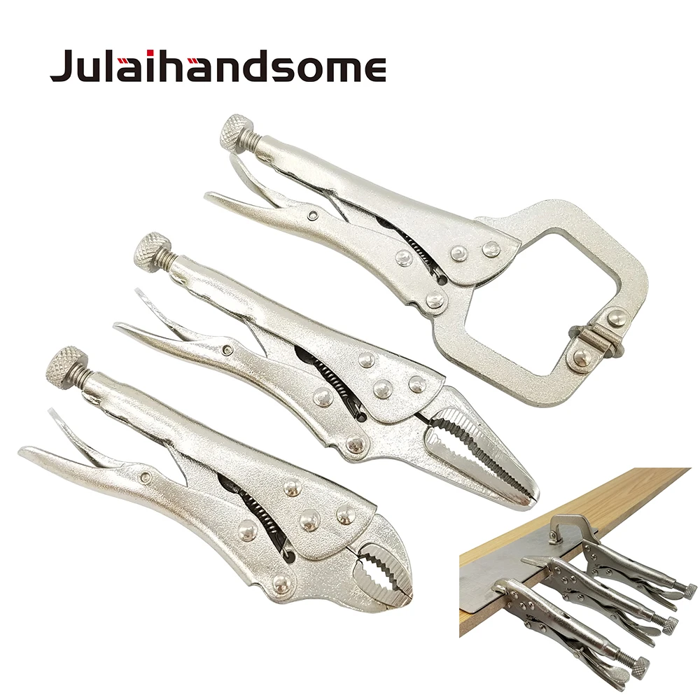 Набор из 3 мини тисков для захвата полный фиксатор C образный зажим прямой нос и