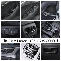 side door handle bowl loudspeaker horn main driving storage box sequins ac outlet cover trims for haval f7 f7x 2018 2021