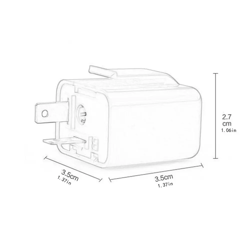 

Universal Adjustable Frequency Square Flashing Led Flasher Motorcycle Led Lights Turn Signal Indicator 12V Flash Relay