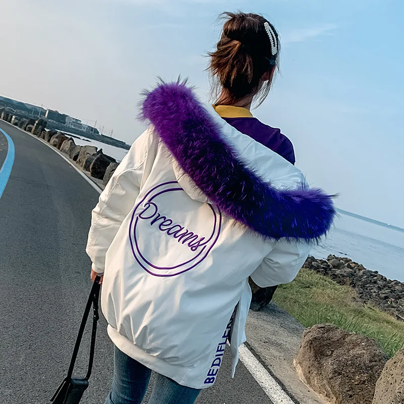 Зимняя куртка женская пуховая хлопковая стеганая Женская длинная одежда плотное