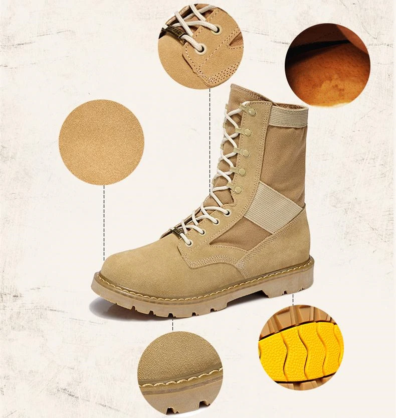 LAKESHI Brand Men Boots Fashion Motocycle Boots Men Shoes Winter Military Boots Male Autumn Winter Leather Desert Male Boots