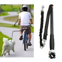 outdoor exercise adjustable removable leash hands free for bicycle dogs walking leash harness collar run pet product supplies