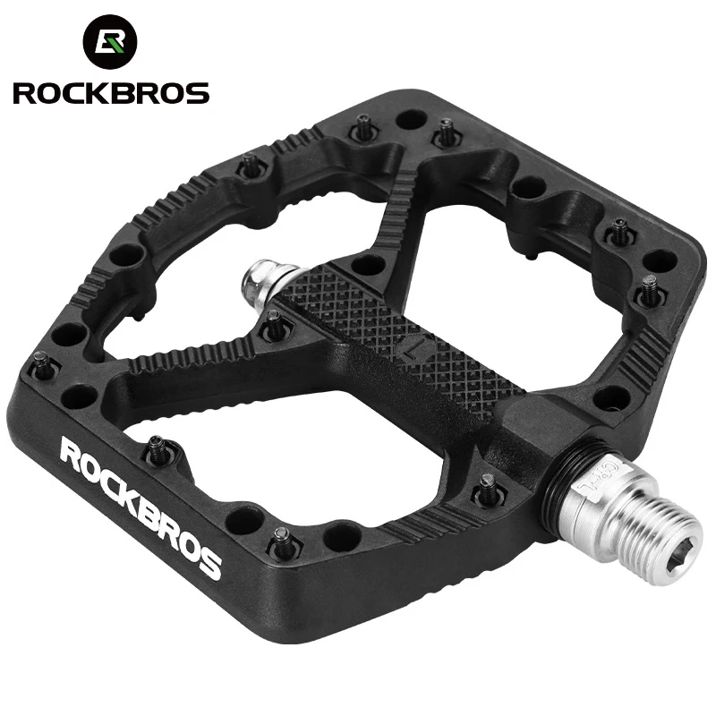 

ROCKBROS Bicycle Pedals Non-slip Mtb Bmx Cycling Pedals Nylon Ultralight Waterproof Bike Platform Pedals Bicycle Accessories