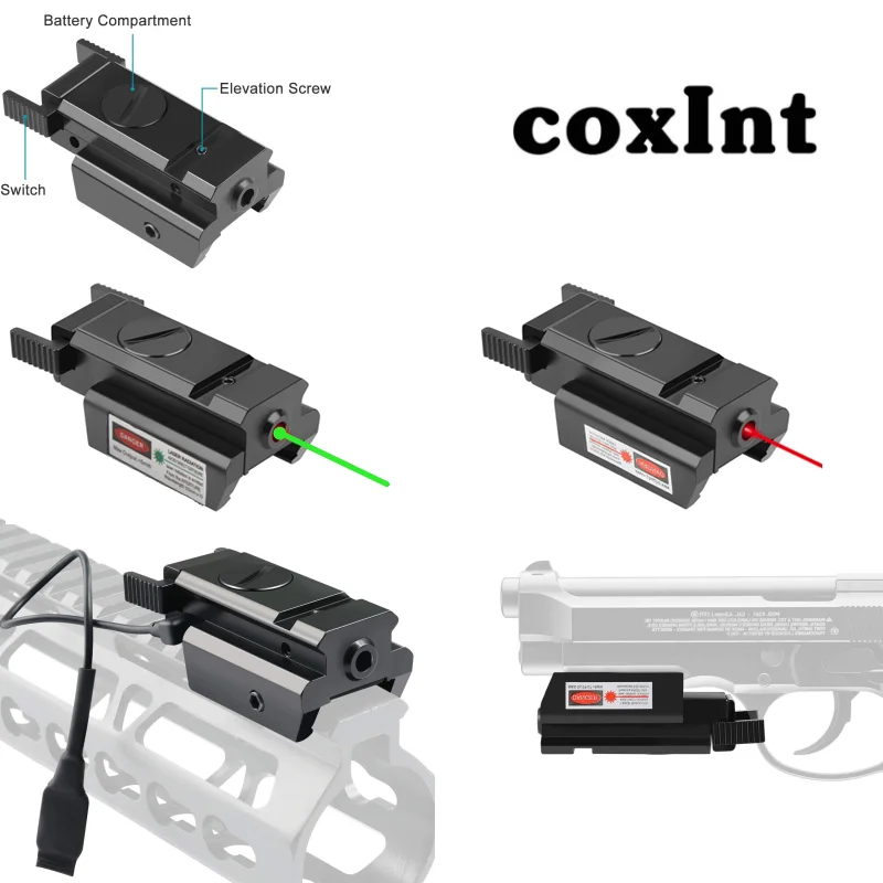 Охотничий Мини Компактный красный/зеленый точечный лазерный прицел с 11/20 мм