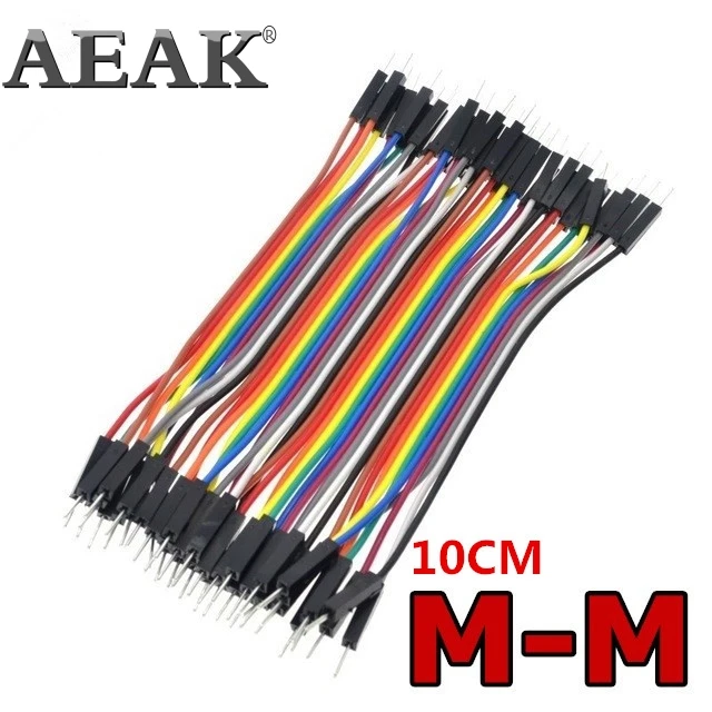 40 шт./лот 10 см 2 54 мм 1 контактный Джампер Папа папа кабель Dupont|jumper wire|lot lotlots cables |