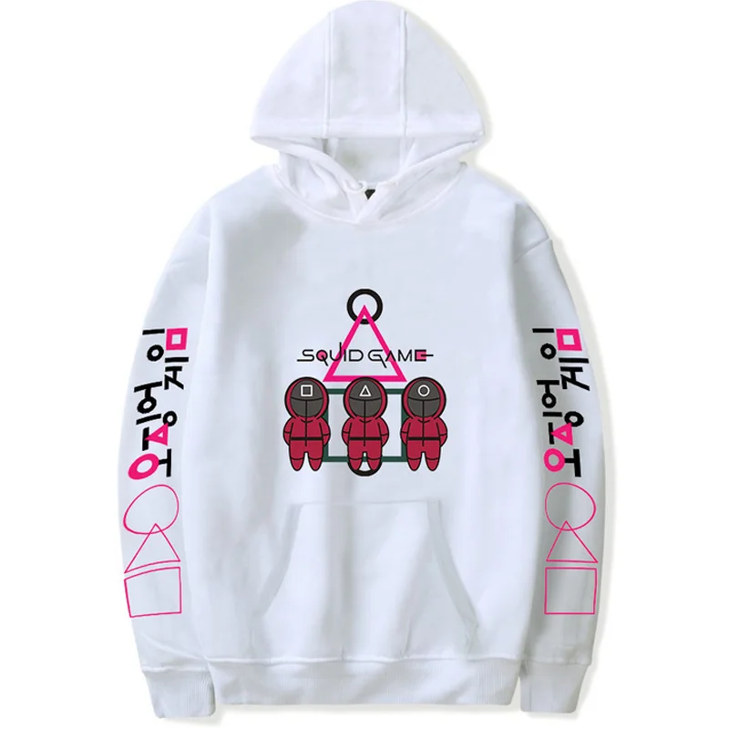 Chaqueta con capucha para adultos, su&eacute;ter de juego de calamar, Sudadera con capucha de Anime para ni&ntilde;os, ropa para correr, sudaderas para parejas, Oto&ntilde;o e Invierno-0