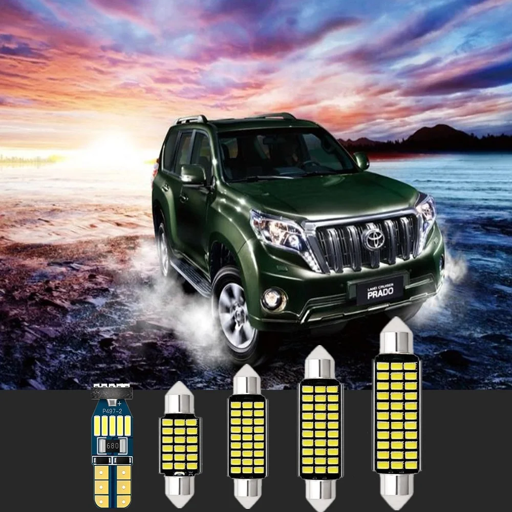 6 шт. для Toyota интерьерные светильники T10 & 31 мм Camry Corolla 4runner RAV4 FJ Cruiser купол карта