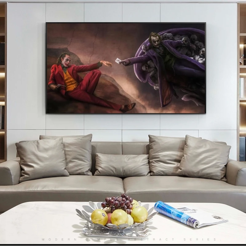 Художественная картина Рука к руке Джокер в стиле граффити постеры и принты на