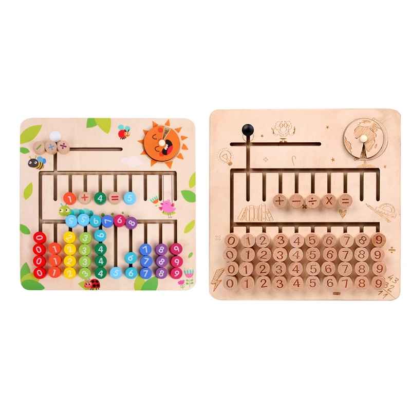 

Wooden Toys Digital Computing Toys Kids Education Toys Mathematic Skills and Color Teaching Toys