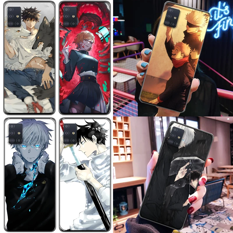 

Jujutsu Kaisen Satoru Gojo Fushiguro Megumi Sukuna Yuji Itadori Phone Case For Samsung Galaxy A51 5G 4G Carcasa Funda Cases
