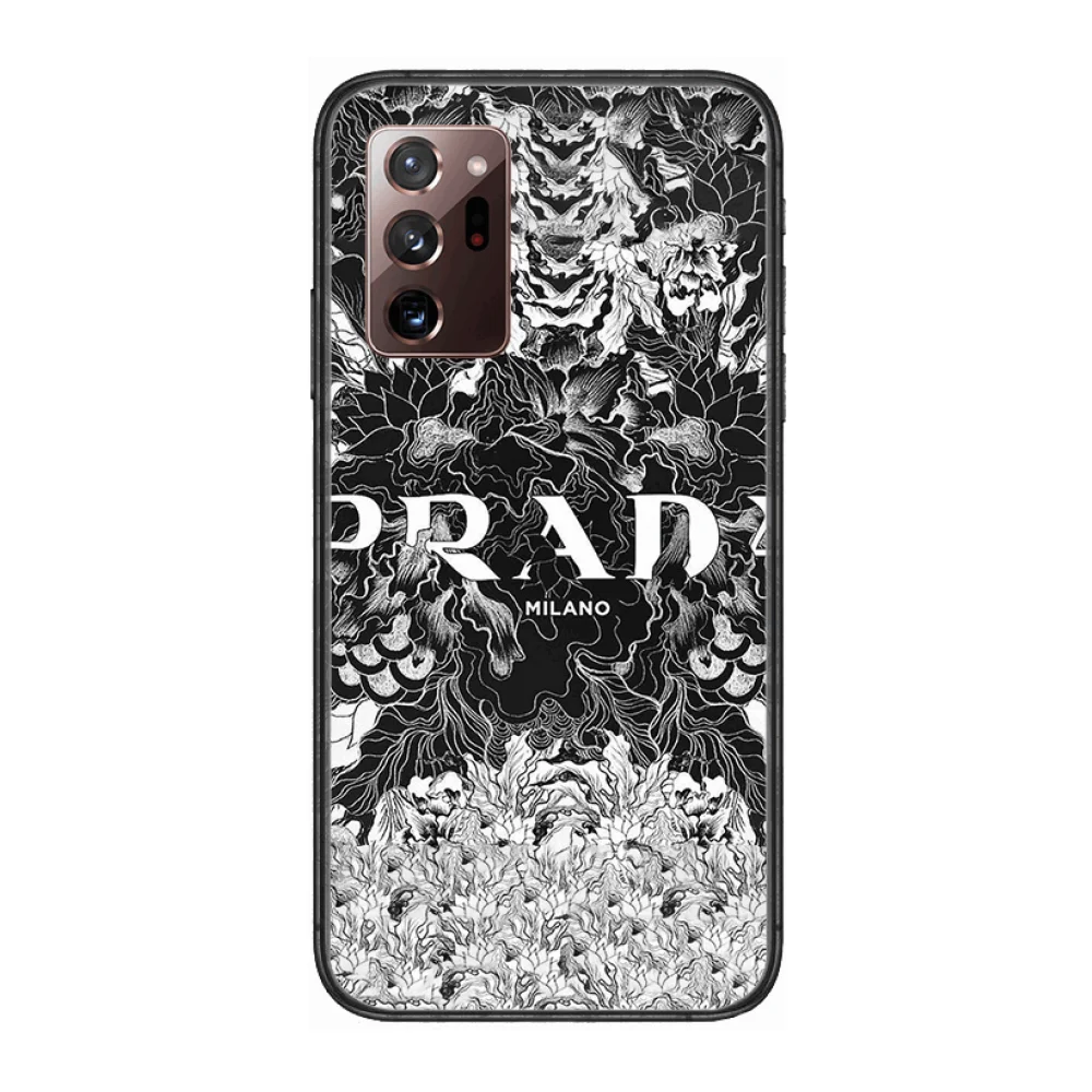 

Pr Brand Skin good Phone Case cover hull For SamSung note20 10 9 8 4 pro plus black prime soft bumper Transparent