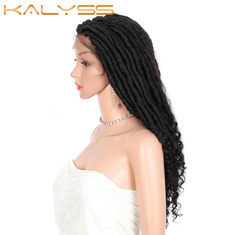 Kalyss 18 дюймов богиня лоскут без косичек парик плетеные кружева передние парики