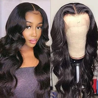 30 inch body wave human hair wigs t part lace front wig pre plucked blenched knots wig indian remy human hair lace frontal wigs