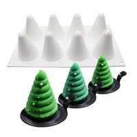 3d christmas tree silicone mold for baking non stick household baking mold for mousse cake muffin chocolate jello ice cube foo