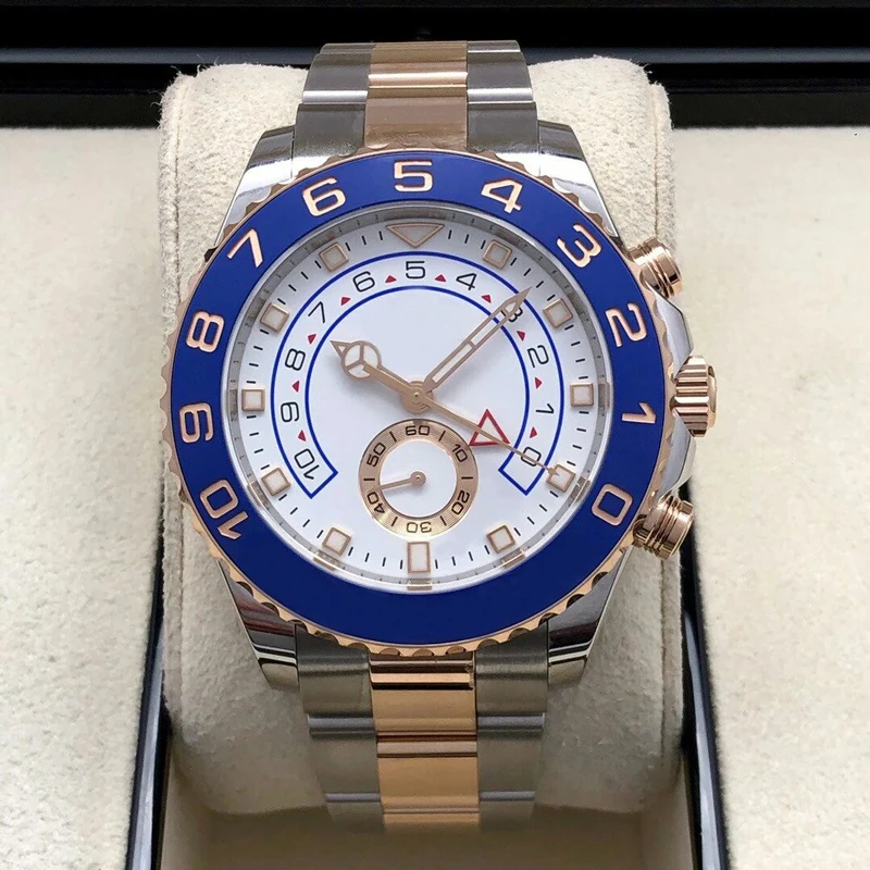 

New Yacht Men's Watch Master Automatic Mechanical Movement Two Tone 44mm Sapphire Dial 116681 Oyster Men's Watch