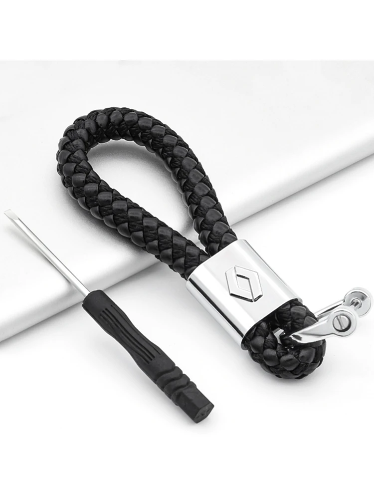 Автомобильный брелок с плетеной веревкой подвеска для Renault Megane 2 3 Duster Logan Clio Laguna