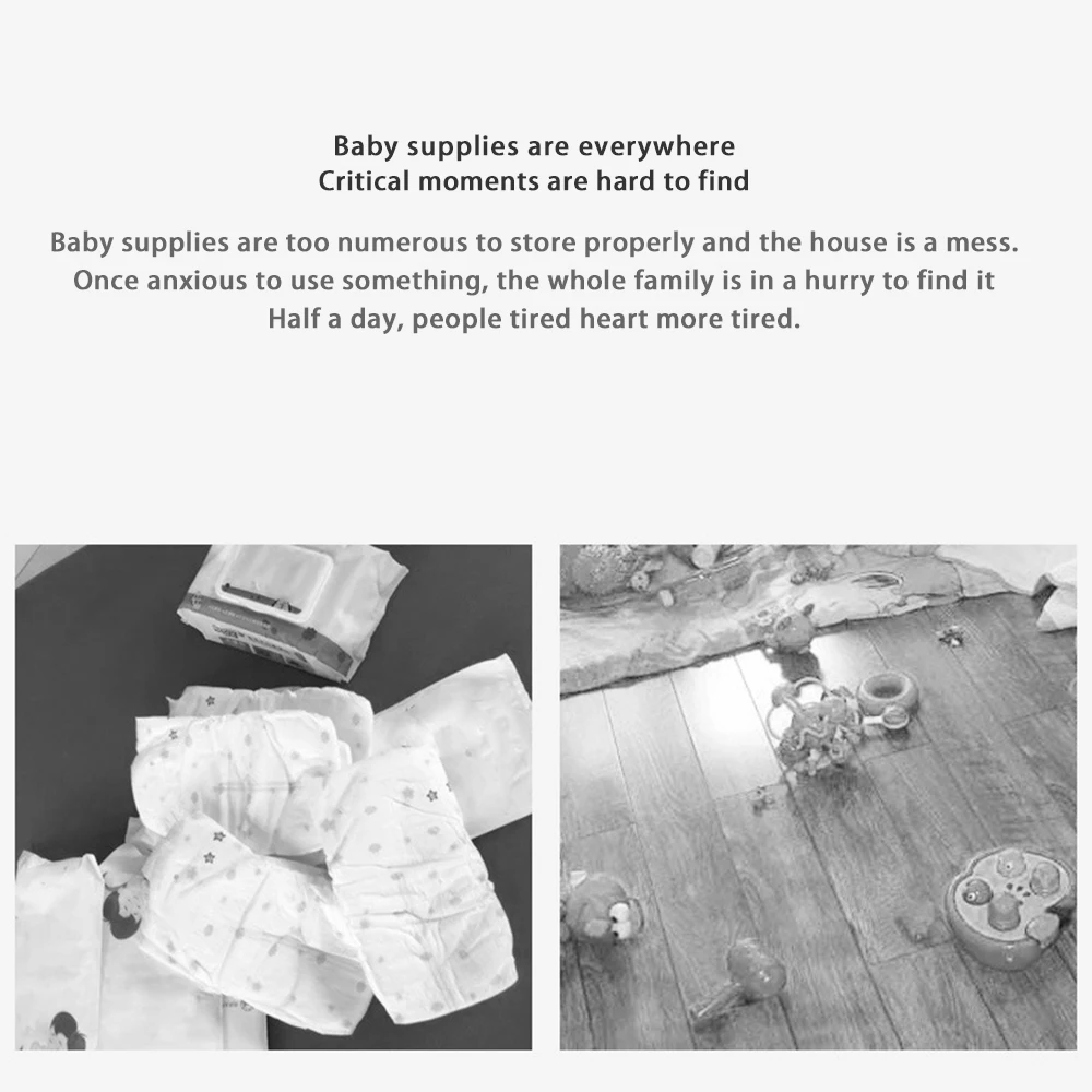 

Baby Crib Hanging Storage Bag Diaper Nappy Organizer Cot Bed Adjustable Big Capacity Practical Durable Organizer Bed Diaper Bag