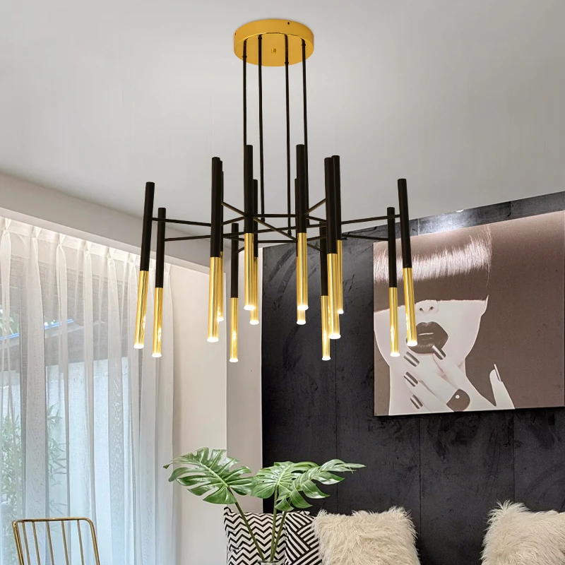 Wooights Chandelier Lighting for Bedroom Foyer Living room Lustre Modern Ceiling Chandeiers hotel resturant | Лампы и освещение