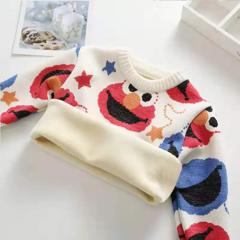 Детский свитер Детские теплые свитера с принтом Одежда для мальчиков и девочек