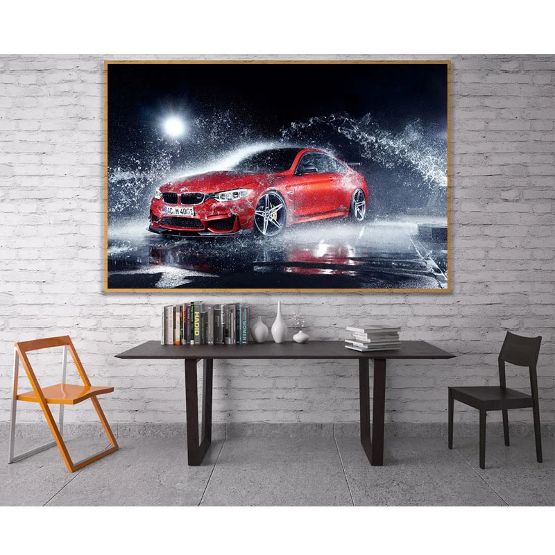 Алмазная живопись 5D сделай сам искусство и ремесла красная машинка вышивка