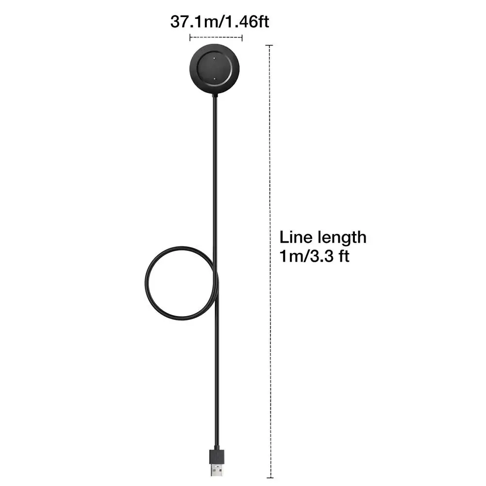 

USB Charging Cable Cord Base Dock For XiaoMi Color Magnetic Adapter Stand Charger For Xiaomi Mi Watch Color Smart Watch 1m