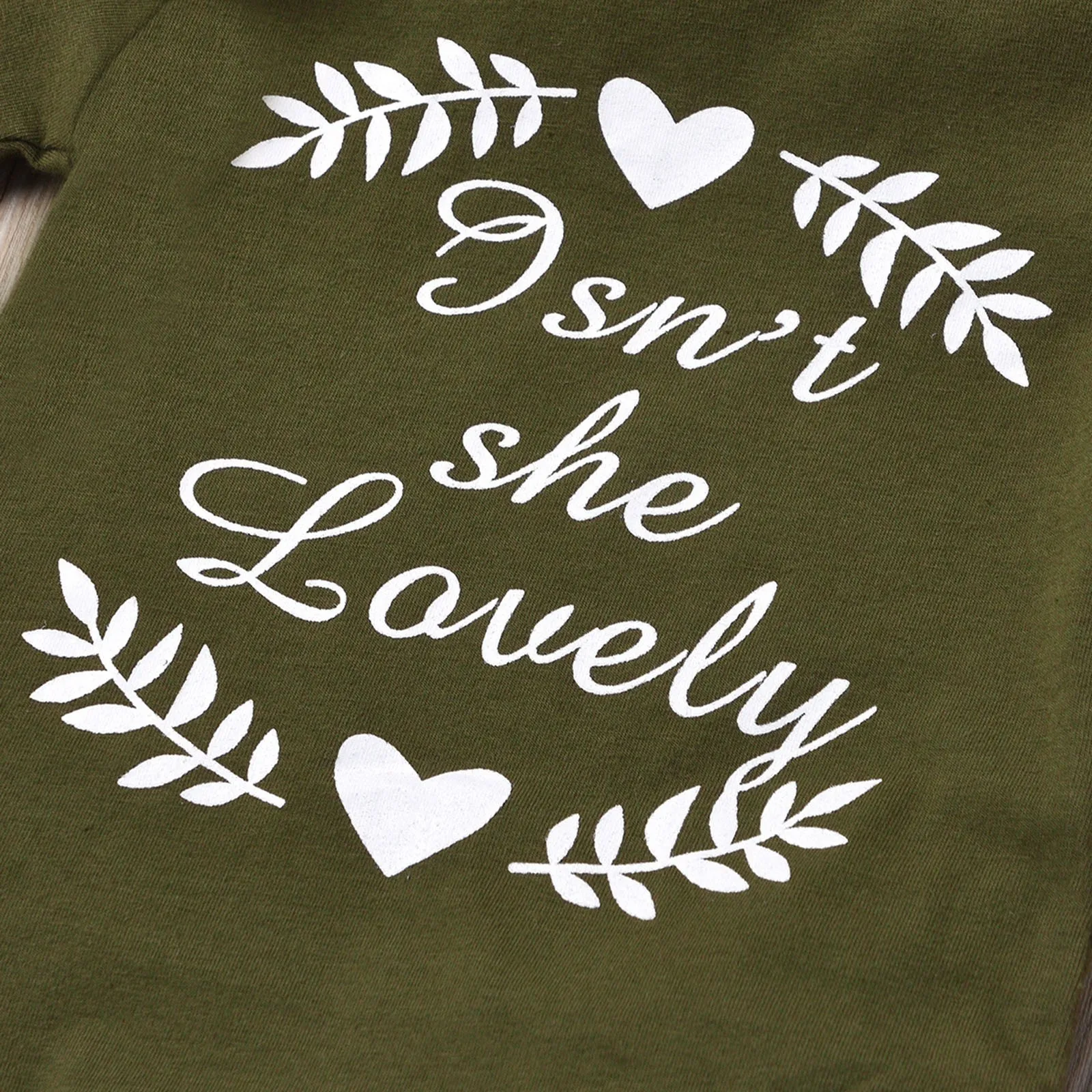 

2021 New Summer Newborn Baby Girl Short Sleeve Letter Print Romper+Camouflage Skirt+headband Set New Year Gifts For Kids#Y