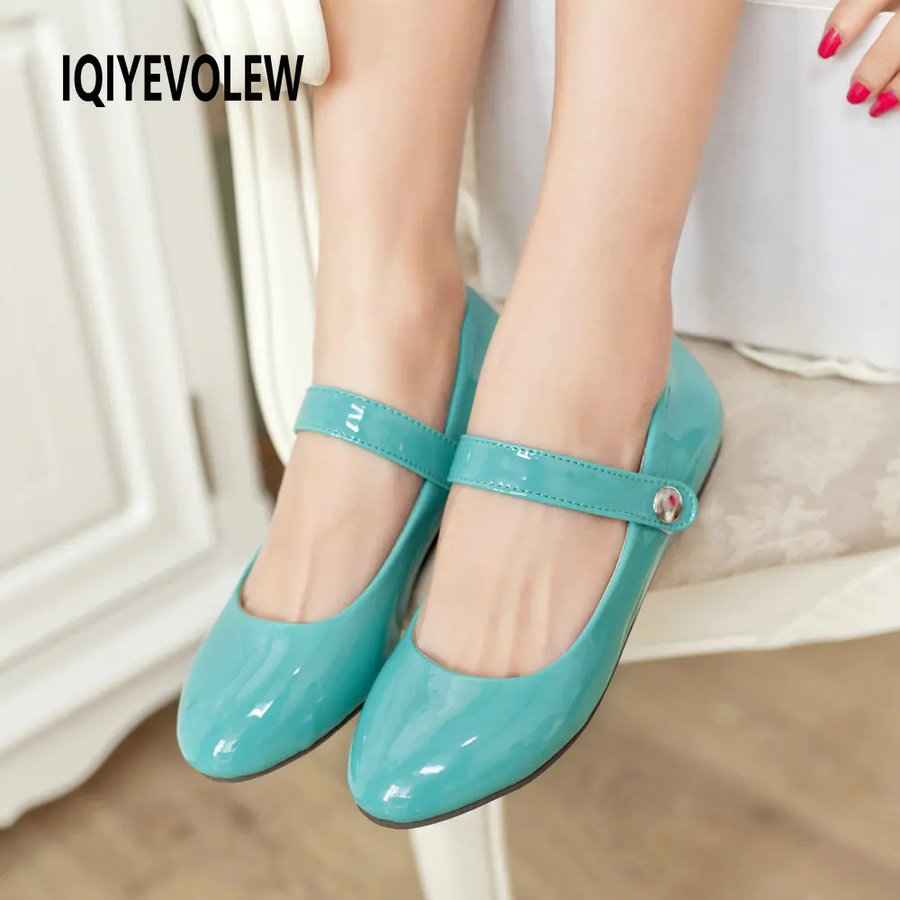 Туфли mary jane Женские кожаные повседневные Балетки с круглым носком Женская обувь