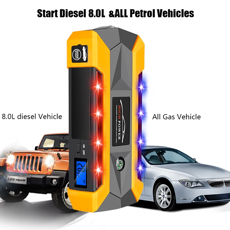 Пусковое устройство для автомобиля 89800 мач внешний аккумулятор аварийное