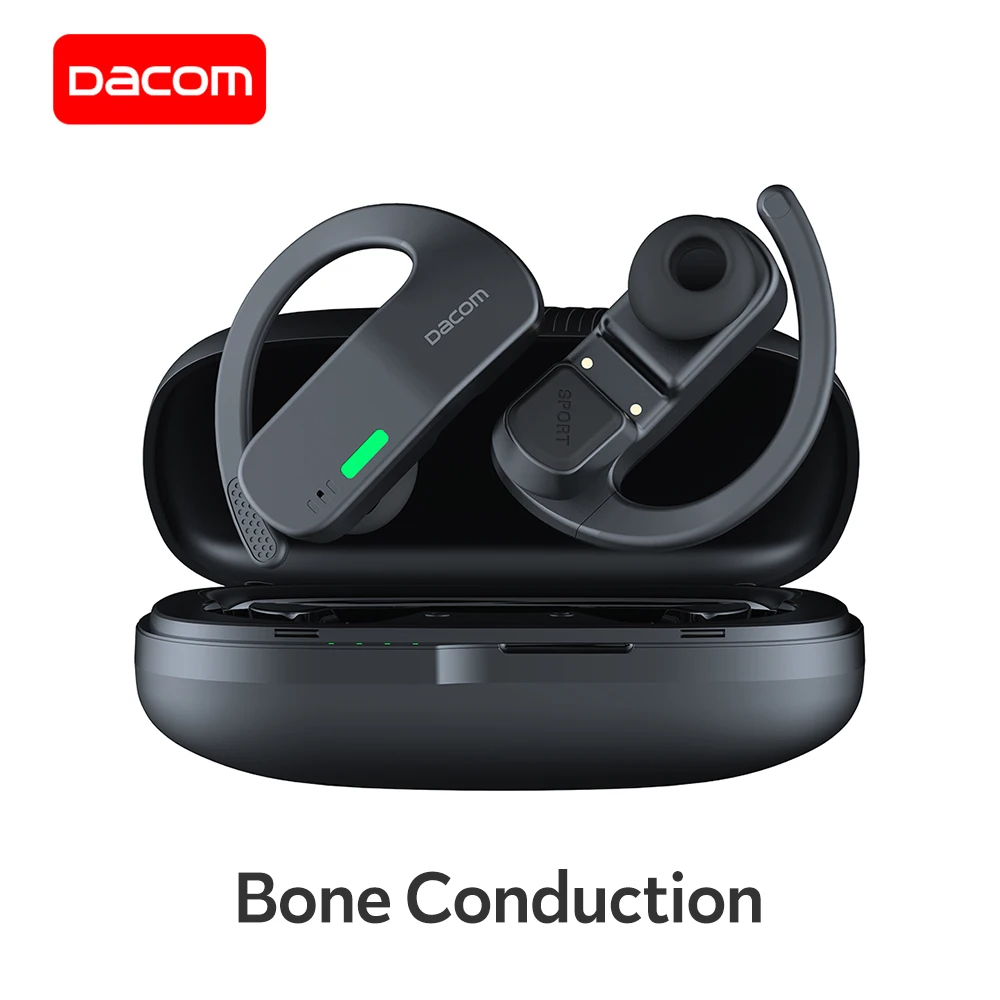Óssea à Prova Fone de Ouvido sem Fio Estéreo com Microfone Dacom Bonebuds Condução Dtwágua Esportes Fones Bluetooth