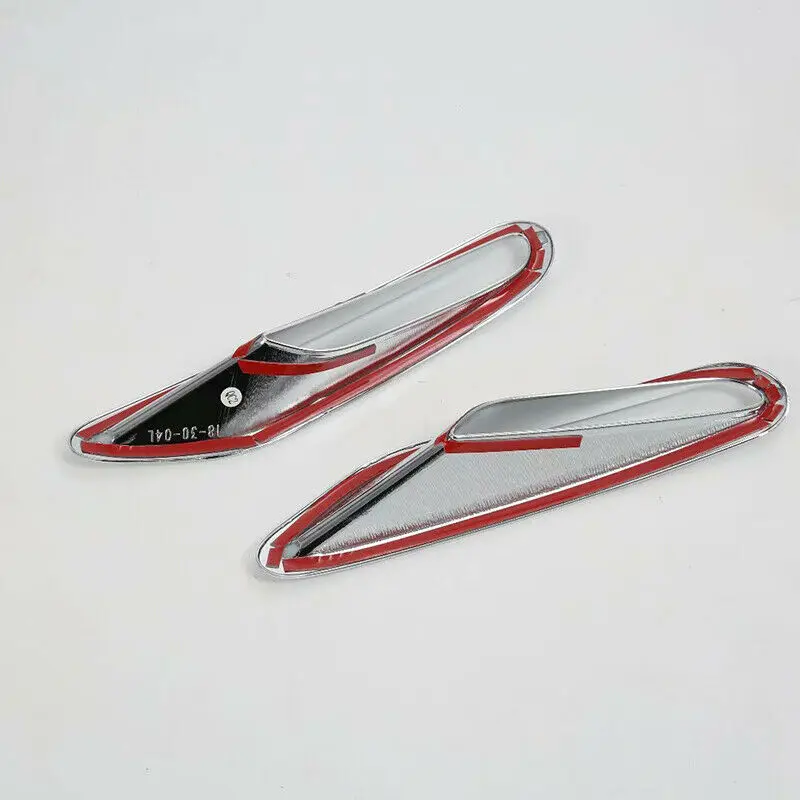 2 * Хромовая Серебряная задняя крышка для противотуманного светильника из