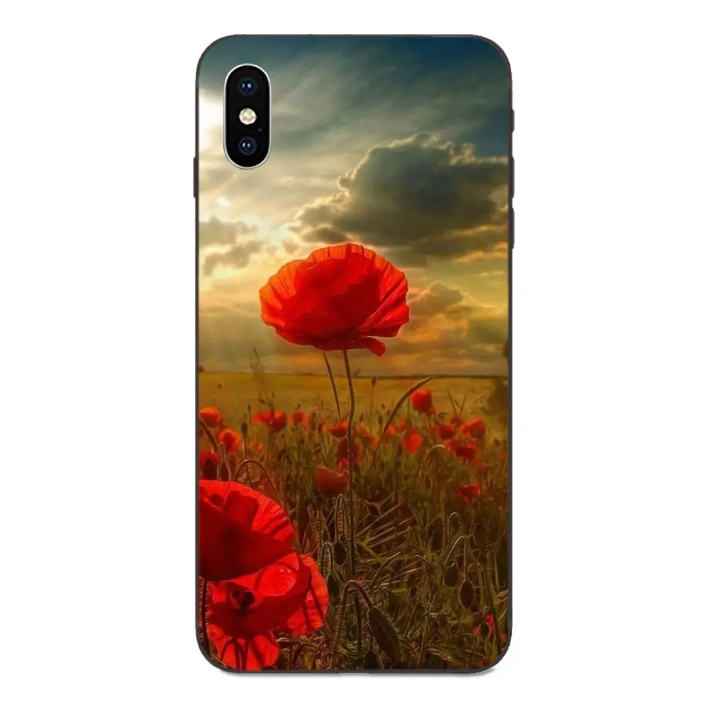 Роскошный чехол для Samsung Galaxy A3 A5 A6 A6s A7 A8 A9 A10 A20E A30 A40 A50 A60 A70 Star Plus 2018 с маковым