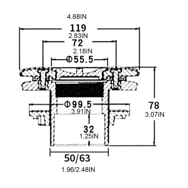 

360 Rotatable Swimming Pool SPA Massage Jet Nozzle 1.5\"/2\" Water Outlet Suction