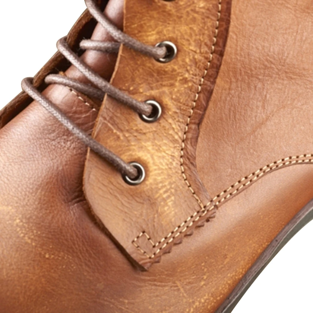 

Wincheer Hot selling black jujube red brown classy fashion comfortable casual lace up leather boots for men