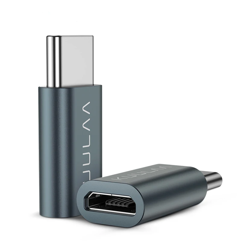 KUULAA USB C адаптер типа OTG C на кабель зарядного устройства микро-usb конвертер для Macbook Pro samsung Galaxy S10 S9 huawei type-C USB OTG - Цвет: Navy Blue