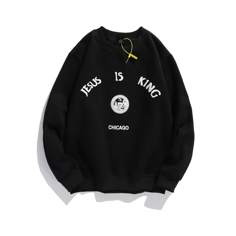 

Jesus is king Crewneck Sweatshirts Men Women CHICAGO Exclusive Limited Edition Jesus Is King Hoodie Kanye West Pullover