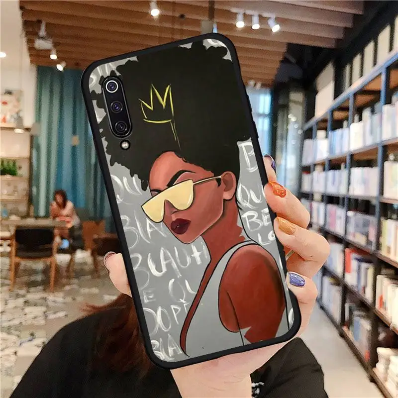 

black girl African Beauty Phone Case For Xiaomi Redmi 7 9t 9se k20 mi8 max3 lite 9 note 8 9s 10 pro