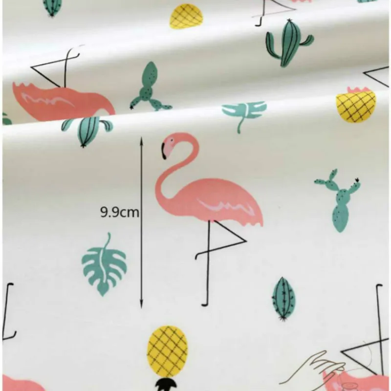 Саржевая ткань из хлопка с принтом птиц хлопковая Лоскутная Ткань стеганый жир