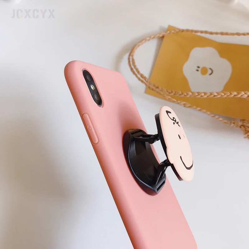 3D милый уличный мягкий чехол для iPhone X XR XS 11 Pro Max 6S 7 8 plus Чехол-держатель для samsung S8 S9 S10 A50 Note 8 9