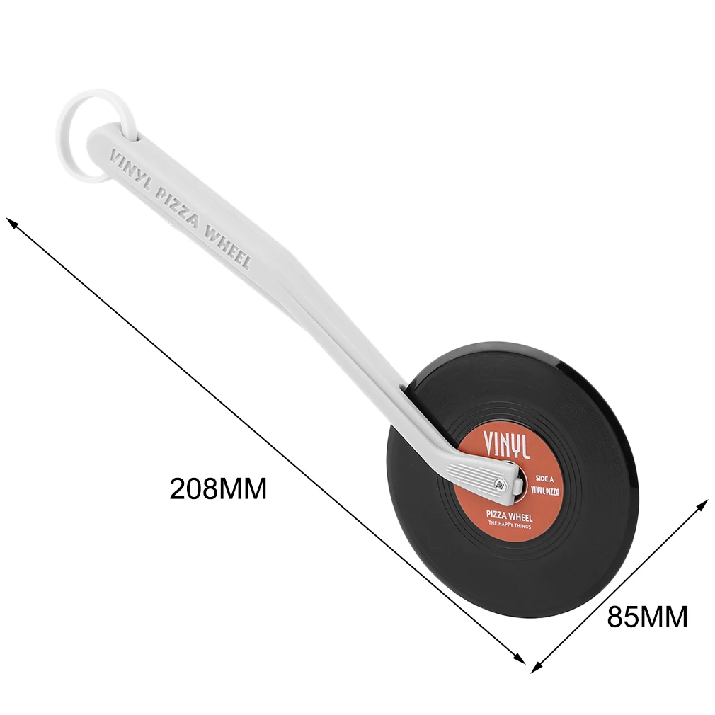 

Professional Top Spin Fresh Slice Record Player Pizza Cutter Vinyl Record Design Pizza Wheel Cutter Kitchen Accessories