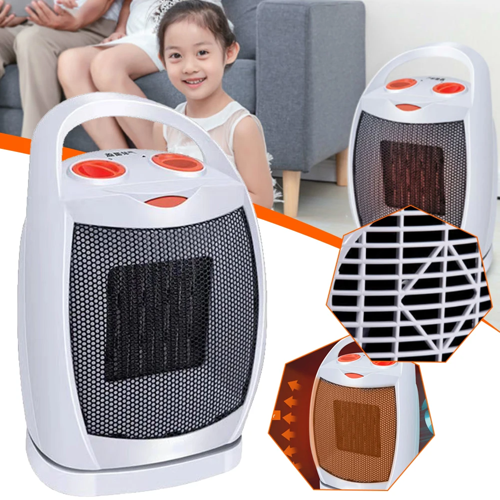 

1500W Electric Heater PTC Fast Heating Warmer with Handle Thermostat 3-Mode Adjustment for Bedroom Office and Indoor Use