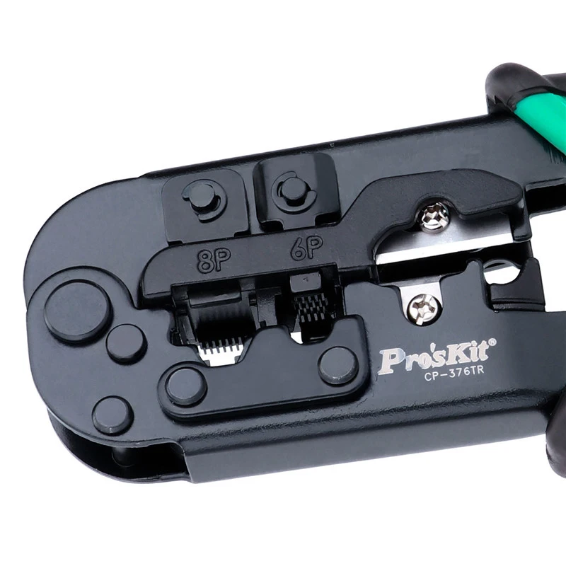 Proskit CP-376TR 4P/6P/8P Telecom Crimping Tool with Wire cutter, tester, Crystal Head Wiring tools set