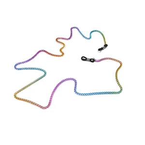Цепочка для очков Женская, цепь цветов радуги, ремешок для очков, шнурок для солнцезащитных очков, повседневный аксессуар для очков DJ-173