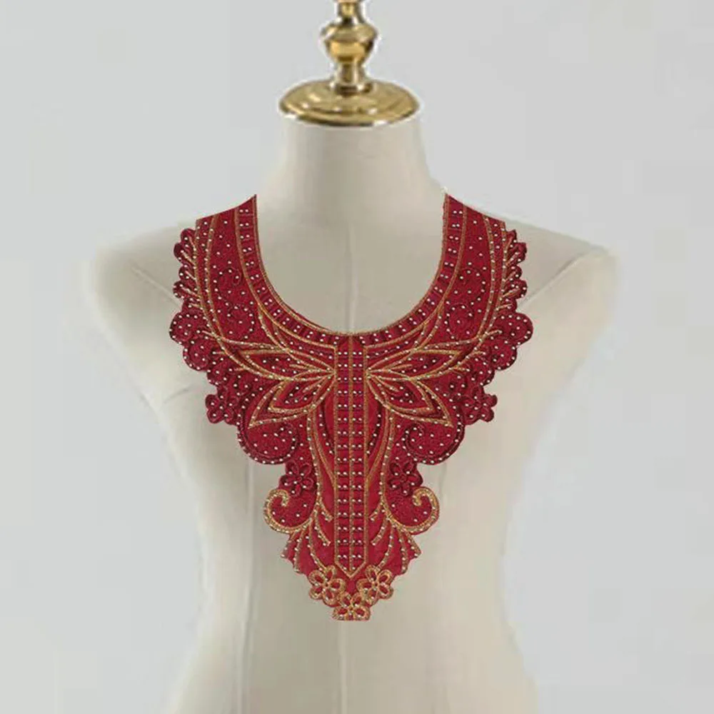 

Lace fabric 2021 high quality Fashion Laces collar Embroidery Dress Craft materials Dresses Application Sewing accessories