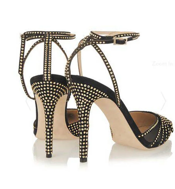 Летние туфли на шпильках с острым носком | Обувь