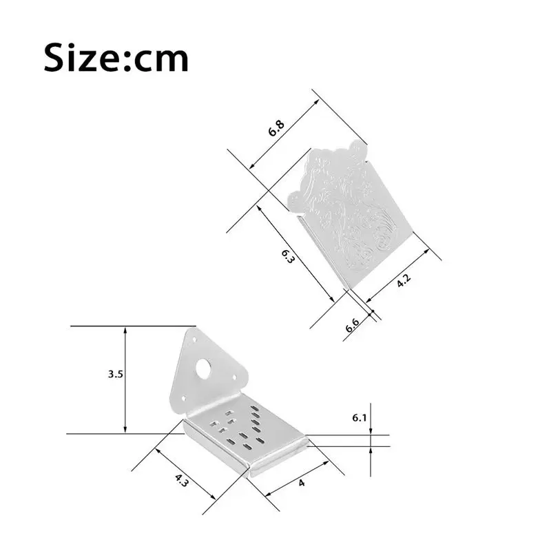 Flower Pattern Design Tailpiece for Mandolin Cigar Box Guitar Silver | Спорт и развлечения