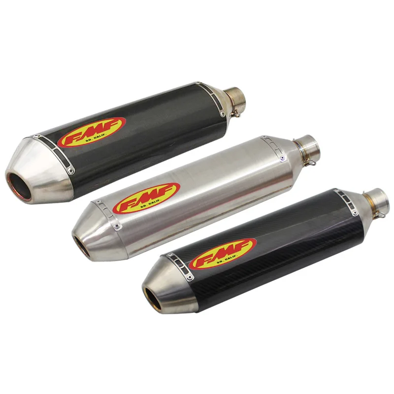 

Inlet 51mm 61mm 63mm 65mm Customized Motorcycle Exhaust Muffler Pipe FMF Universal Motorbike Pitbike Scooter Slip On Escape Moto